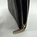 Adrienne Vittadini Womens Black Long Zip Around Wallet CC Slot Cheetah Pebbles Photo 2