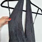 Altar'd State NWT Altar’d State Raven Beaded Sequin Backless Halter Mini Dress in Black Photo 3