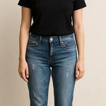 White House | Black Market Women's Blue Distressed Light Wash Skinny Jeans Size 2 Photo 0