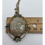 Artisan Gorgeous Handmade Geode Polished Pendant In Gold-tone Pendant With 22" Chain Photo 5