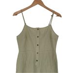 Hem & Thread  Sage Green Lightweight Cropped Romper size Small 100% Cotton NWT Photo 1