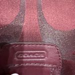 Coach 2013 Poppy Signature Tote Bag Burgundy Wine Shoulder & Crossbody Rare Photo 3