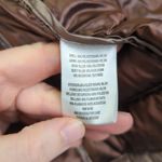 Andrew Marc Packable Lightweight Premium Down Puffer Jacket Gold Metallic Small Photo 8