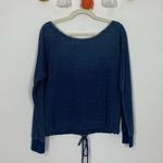 Cloth & Stone  Boatneck Ombré Navy Blue Sweatshirt Size Small Photo 9