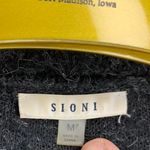 Sioni Artsy Whimsy Goth Long Cardigan Floral Fairy Boho Knit Sz Medium Witchy Black Photo 2