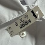 Madewell  Women's Oversized White Button Up Cotton Long Sleeve Shirt XS New Photo 9