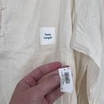 Old Navy NWT  Women's‎ Puff Sleeve Henley Tunic Blouse Off White Size Large Photo 2