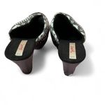 Qupid  Fair Isle Knit Clog Heels Studded‎ Wood Platform Black Heel Mules Photo 4