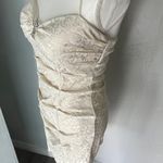 Blondie Nites  Strapless Ivory Dress with Jewel Accent Photo 2