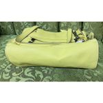 The Sak  Tassel Pebbled Leather Crossbody Bag Yellow Adjustable Strap Photo 8