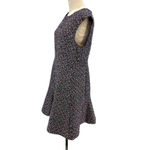 J.Crew A-line Dress in Confetti Tweed Navy Blue Pink Size 12 Photo 6