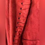 Angie  Fringe Woven Western Vest in Red Oxide Womens Size S NWOT Photo 6