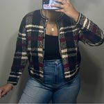 Vintage Y2K Boho Window Panel Sweater Cardigan Size XL Early 2000s Photo 1