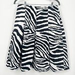 EXPRESS Zebra Print Pleated Skirt Size 8 Photo 0