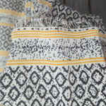 Skies Are Blue  Patterned Cardigan with Yellow and Black Stripes Photo 4