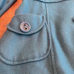 Tulle Teal Wool Blend Pea Coat Photo 3