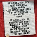 Eileen Fisher  Rust Colored Silk Linen Jacket Size M Photo 7