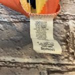 TEENPLO Chevron Print Halter Top S Dopamine Boho Coconut Girl Festival Rainbow Blue Photo 5