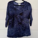 Dress Barn  Women’s Large Tie Dye Studded Top Photo 0