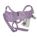 l*space L* Camellia Bikini Top Size Small Peony Lavender Lilac Purple Textured Swim Photo 1