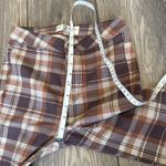 Free People  just float on by brown plaid super flared pants Photo 5