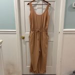Abercrombie & Fitch Traveler Stretch Jumpsuit Size Large Light Brown Photo 1