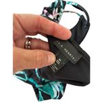 LA Hearts  and exhilaration black and tropical pattern bikini 2 piece size medium Photo 5