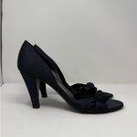 CELINE  Satin Open Toe Heels Size 10B Photo 1