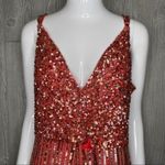 Parker Black  Catarina sequin coral pink dress size 12 formal prom evening gown Photo 1