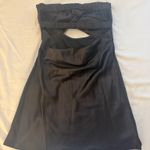 Princess Polly Black Silk Strapless Backless  Dress Photo 1