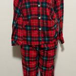 Ralph Lauren Lauren  Monogramed Tartan Plaid Plush Fleece 2Piece Pajama size XL Photo 0