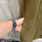 Two Days Off 100% Linen Suki Sheath Dress Pockets Moss Green Lagenlook Medium Photo 2