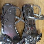 ZARA  Silver Bow Slides flat sandals Photo 1