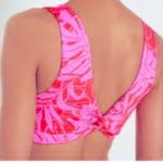 PINK - Victoria's Secret Victorias Secret Red Floral Large Triangle Wide Strap Swim Top Beach VS Ultimate Photo 2