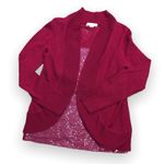 Coldwater Creek Jewel Tone Red Sequined Tank Cardigan Set XS 4-6 Photo 0