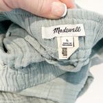 Madewell  Lightspun Pull On Gauze Cotton Balloon Pants Faded Shale Green Large Photo 1