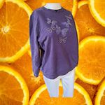 Breckenridge Purple Butterfly Grandma Chic Sweatshirt Size Small Photo 7