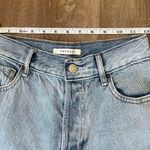 PacSun high rise straight jeans light wash buttonfly distressed Women’s size 25 Photo 5