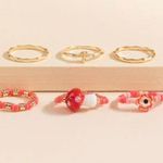 Francesca's NWT Kayla mushroom stretch ring set Photo 2