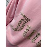 Juicy Couture  NWT Big Bling Velour Hoodie Jacket Large Sweatshirt Pink Y2K 90s Photo 7