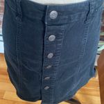 Mossimo Black Button Front Short Skirt Size 2 Photo 4