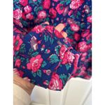 Laura Ashley Vtg 80s Floral Mock Neck Long Sleeve Top Size Medium/Large Photo 5