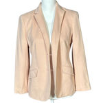 Talbots Jacket Blazer Size 8 Pink Lined Pockets Long Sleeve Fitted Preppy Work Photo 1