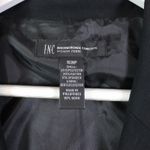 INC International Concepts Petite Black Blazer Gold Zip Pockets Button Size 16WP Photo 3