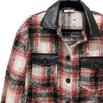 La Miel Saturn Flannel Jacket Red White and Black Size Small Photo 3