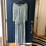 Muted Teal Glittery Pizarro Nights Dress Blue Size 12 Photo 1