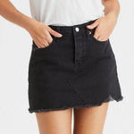 American Eagle AEO 5 Button Distressed Hi Rise Festival Mini Skirt Women’s Size 6 Photo 0