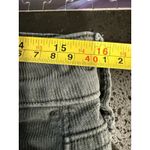 American Eagle Corduroy Pants Womens 10 Gray Exposed Buttonfly Flare Leg Photo 6