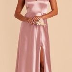 Birdy Grey  Jay Dress In Shiny Satin English Rose Photo 0
