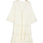 Veronica Beard Minoru Dress White Cotton Cover Up Long Sleeve Adjustable Size XS Photo 13